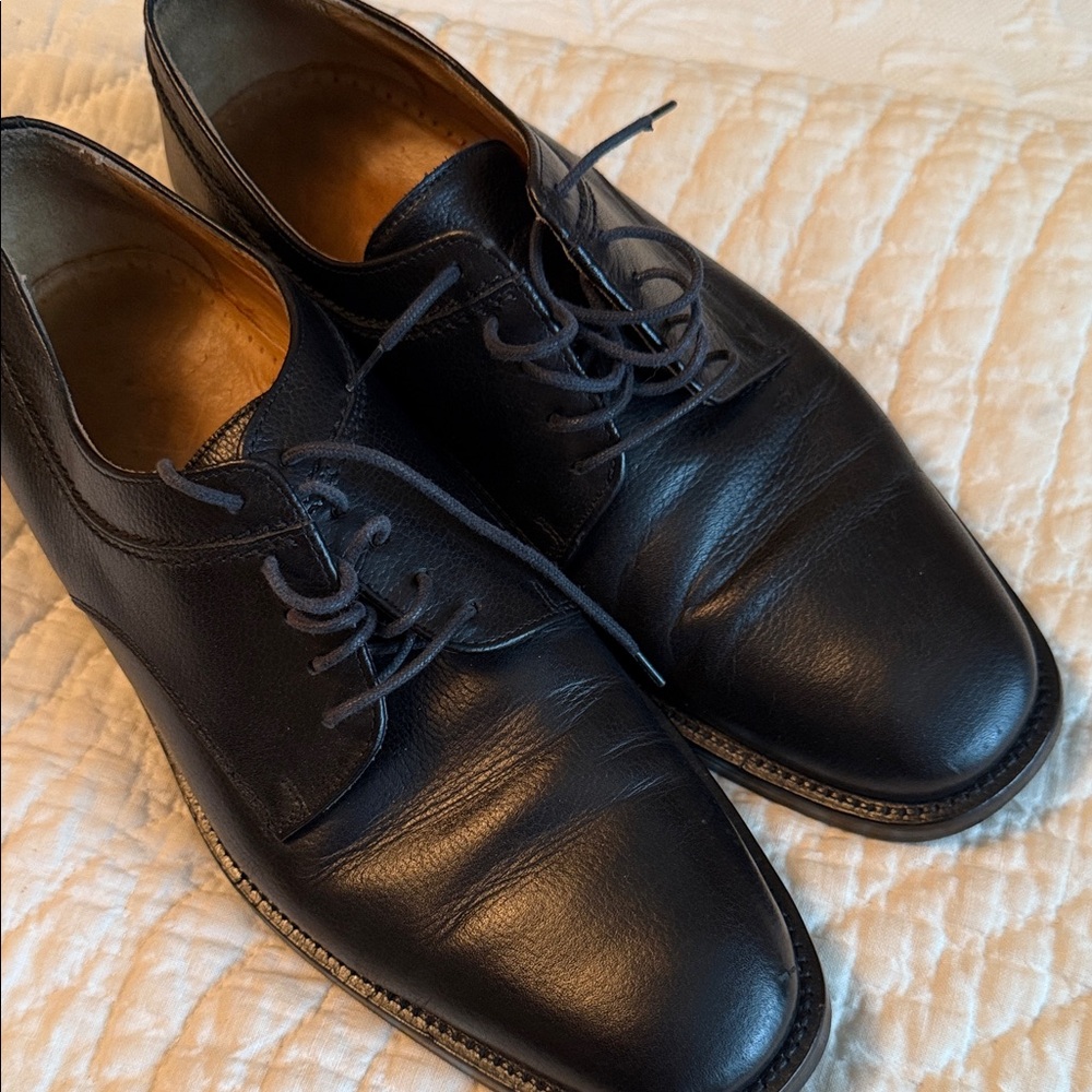 Classic ET Wright Black Leather Men's Shoes